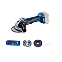 [BSH/GWS180-LI] Bosch Cordless Angle Grinder 115/125 MM Grinding/Cutting Disc With 2Pcs Battery and Charger #601 9H9 022